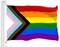 G128 Combo Pack: American USA Flag 3x5 Ft & LGBT Progress Rainbow Pride Flag 3x5 Ft | Both LiteWeave Pro Series Printed 150D Polyester, Brass Grommets